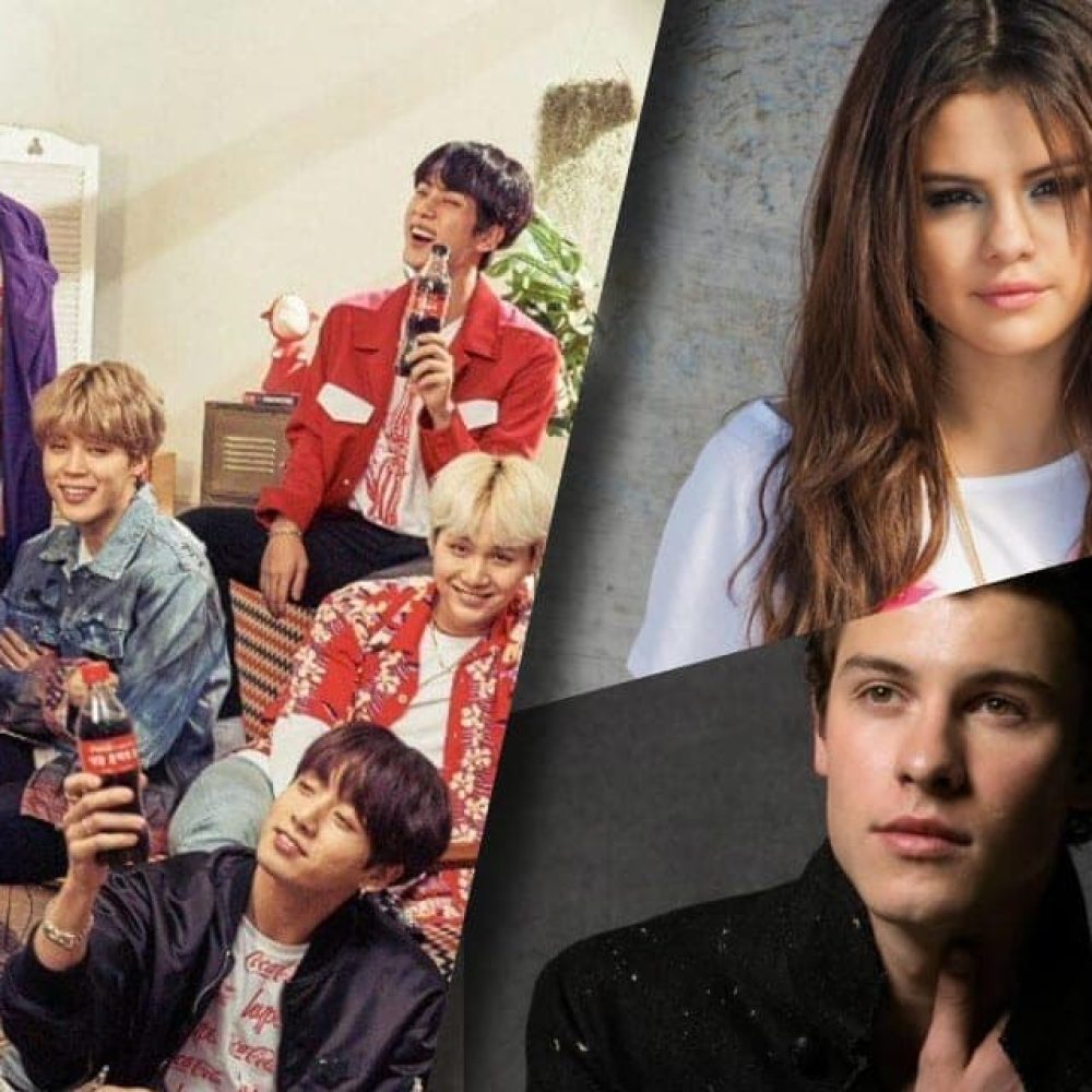 bts selena gomez shawn mendes