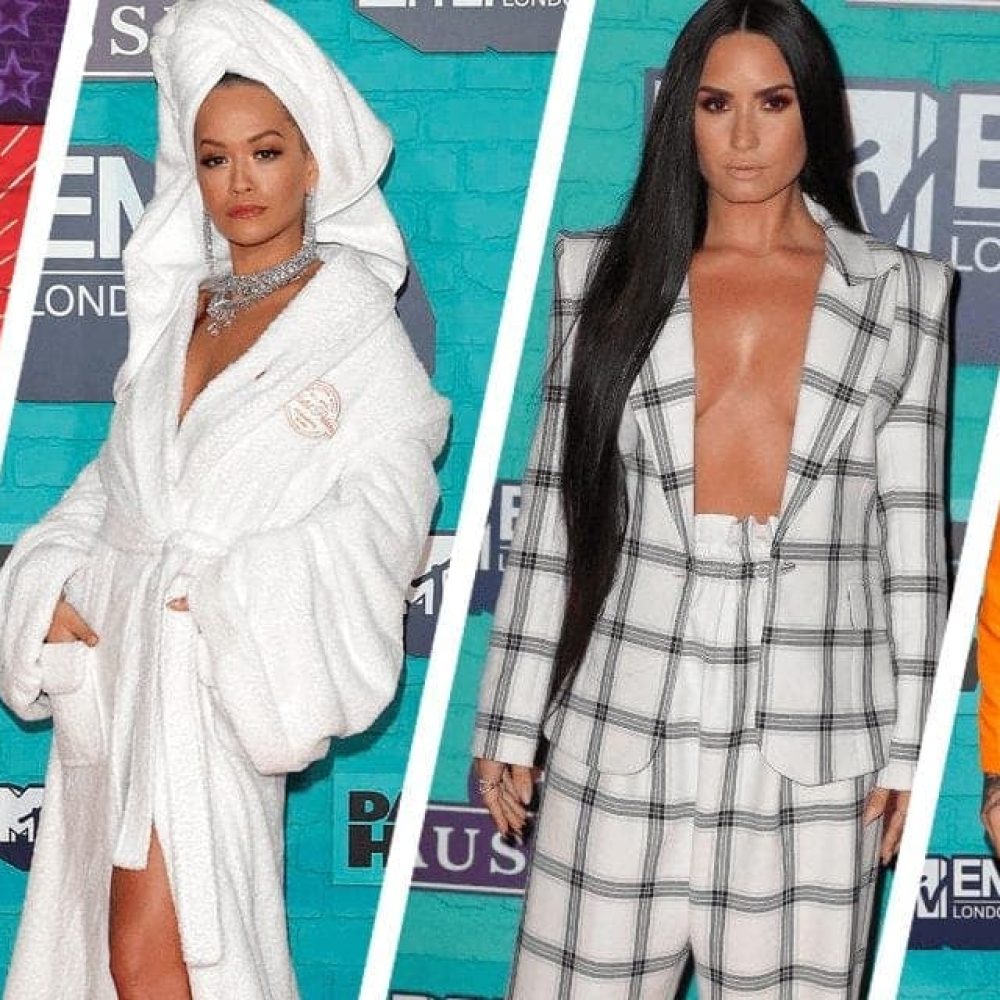 rita ora demi lovato lana del rey mtv ema red carpet